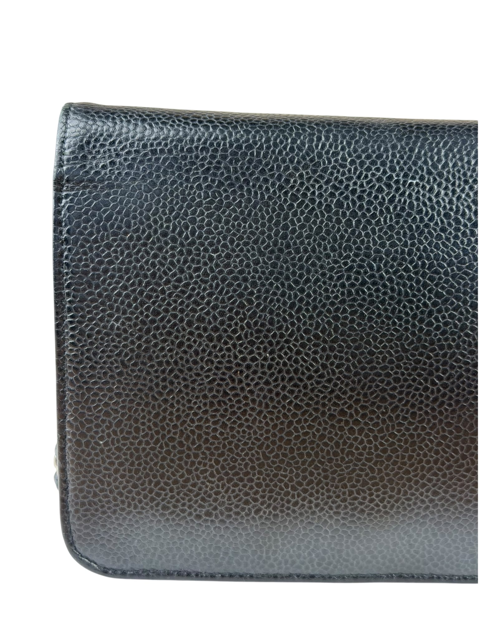 Chanel Black Caviar Flap Wallet On Chain 2013
