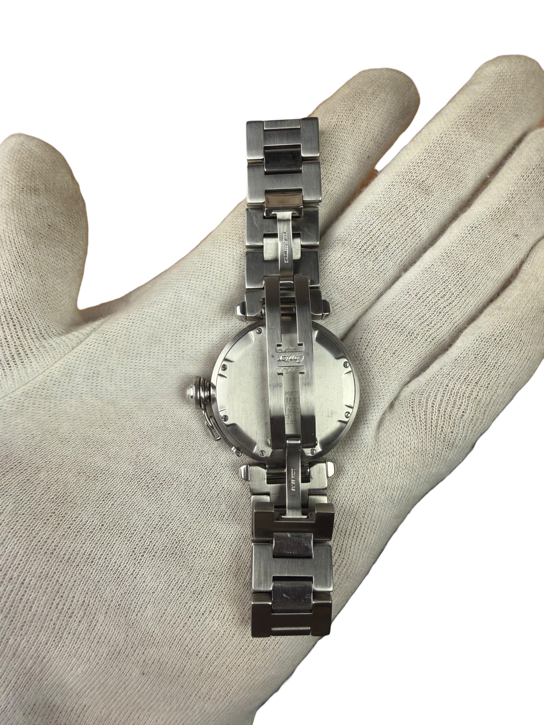 Cartier Pasha C Automatic Silver Stick Dial