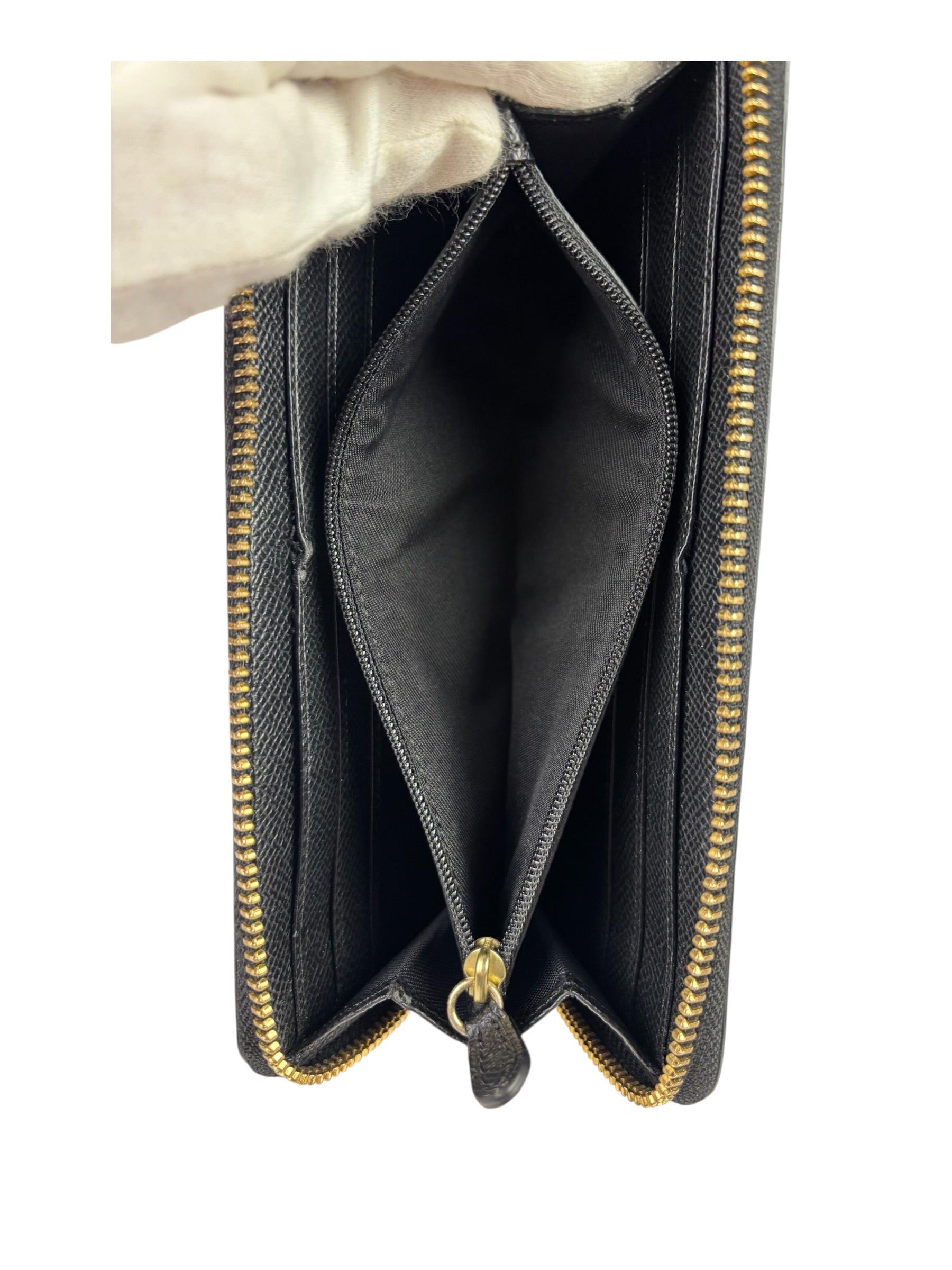 Coach Green Leather Zip-Around Long Wallet