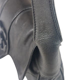 Gucci Black Leather Aphrodite GG Emblem Flap Bag