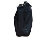 Prada Black Re-Nylon Saffiano Leather Crossbody Bag