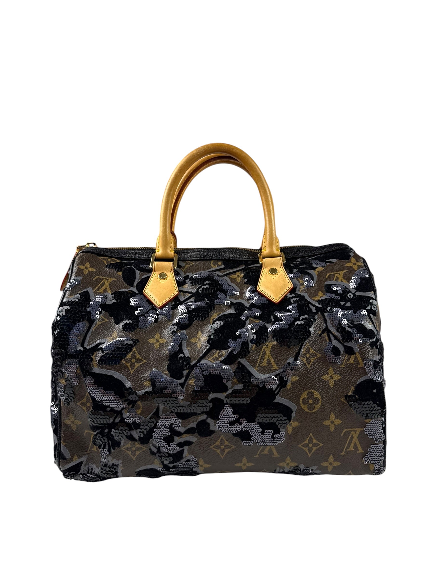 Louis Vuitton Limited-Edition Monogram Fleur De Jais Speedy 30