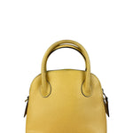 Celine Yellow Leather Dome 2Way Handbag
