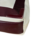 Balenciaga Canvas Maroon Cabas XS Tote Bag