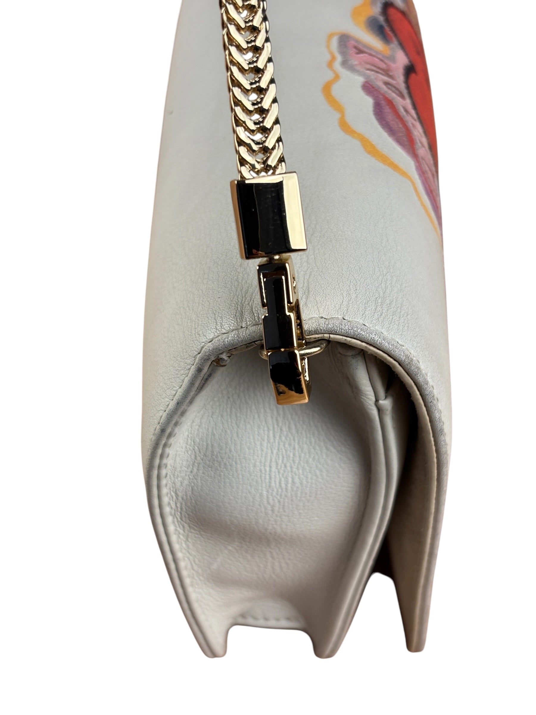 Christian Dior White Leather Amour Chain Wallet Replacement Chain