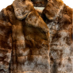 Vintage Chocolate Brown Mid Length Fur Coat