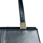 Burberry Black Leather Shoulder Tote