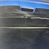 Prada Blue Saffiano Leather 2Way Briefcase Bag