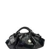 Loewe Black Patent Leather Anagram Glitter Nappa Aire Handbag
