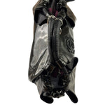 Loewe Black Patent Leather Anagram Glitter Nappa Aire Handbag