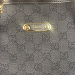Gucci GG Black Canvas Capri Chain Tote Bag