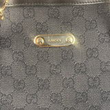 Gucci GG Black Canvas Capri Chain Tote Bag