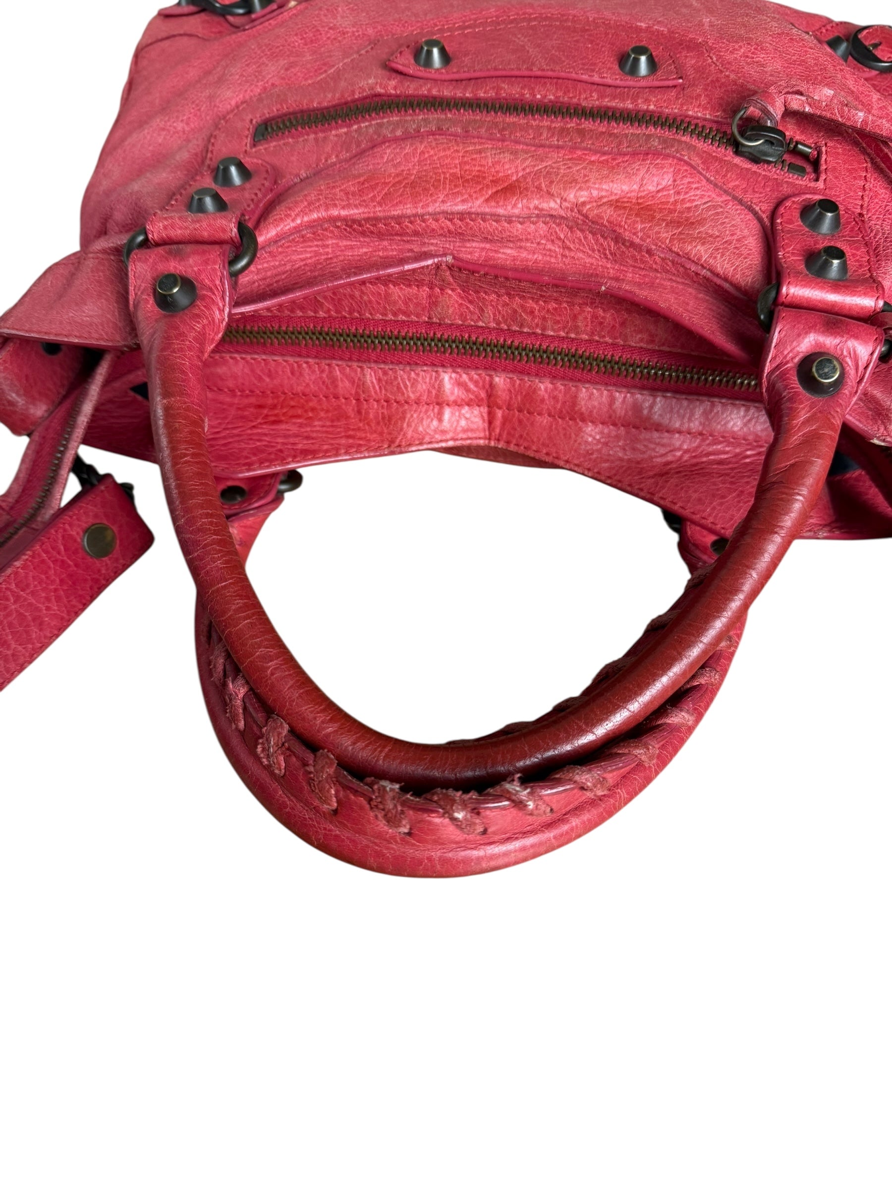Balenciaga Red Le City Bag S
