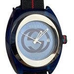 Gucci Sync Navy with Black Nylon Strap