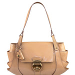 Fendi Borsa Pink Patent Leather Cuoio Ingrassato Compilation Shoulder Bag