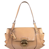 Fendi Borsa Pink Patent Leather Cuoio Ingrassato Compilation Shoulder Bag