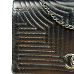 Chanel Black Leather Paris-Seoul Korean Garden Flap Bag 2015