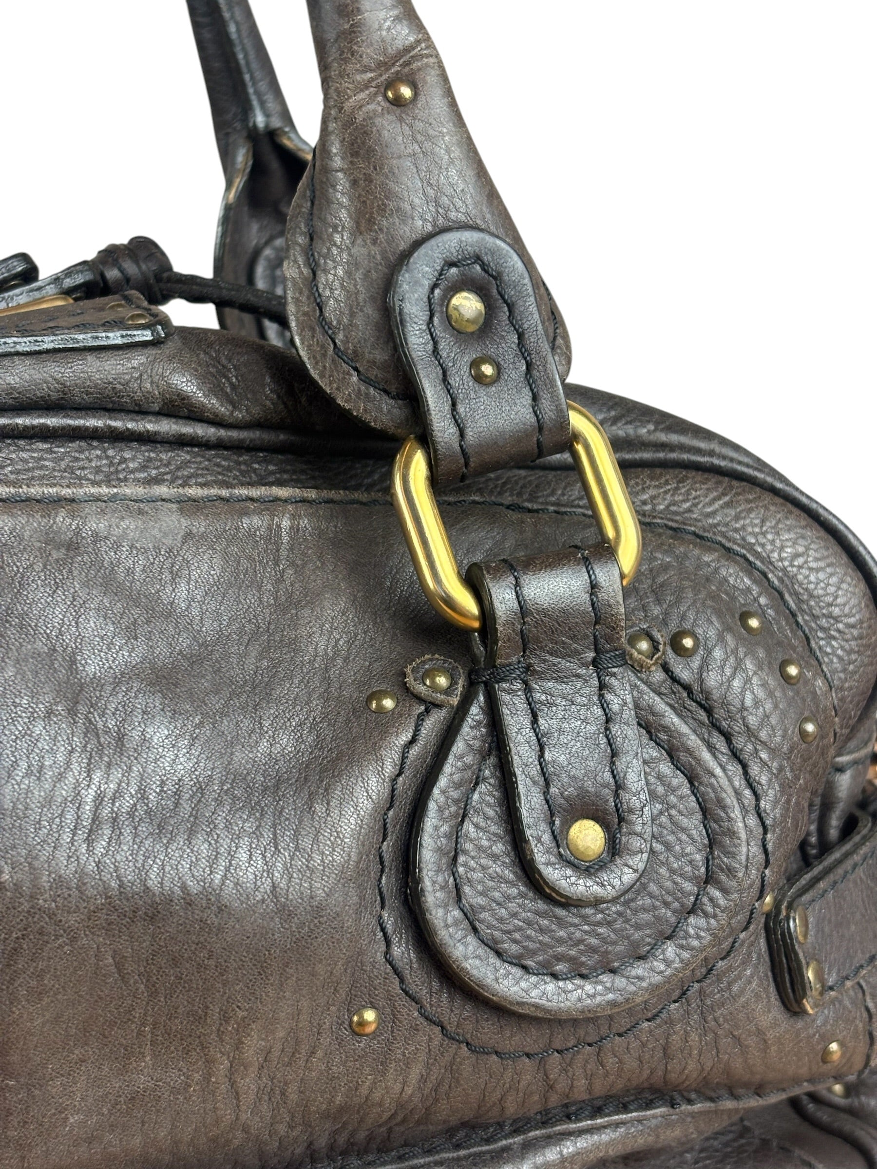 Chloe Brown Leather Paddington Shoulder Bag