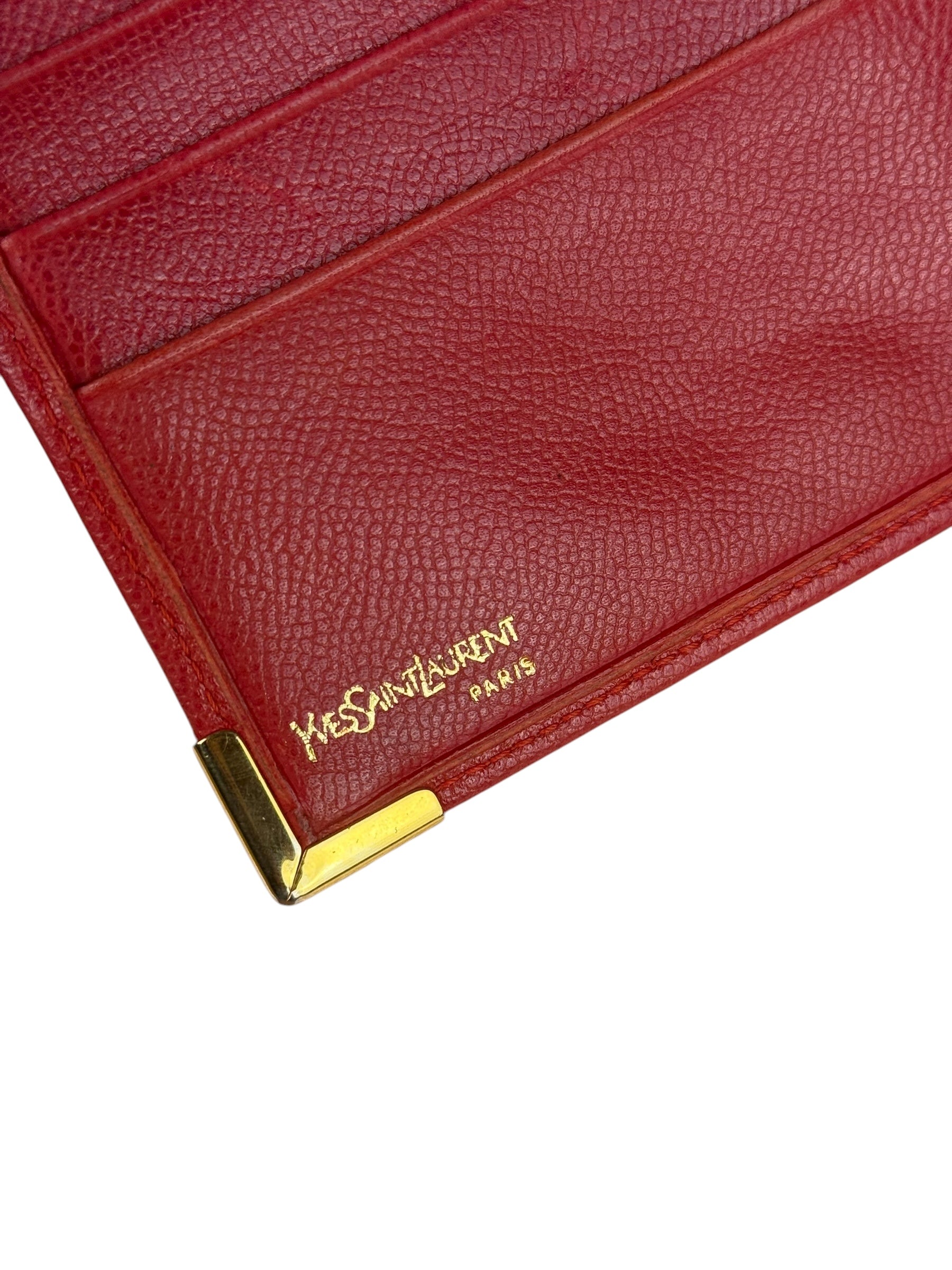 Yves Saint Laurent Vintage Logo Bifold Wallet