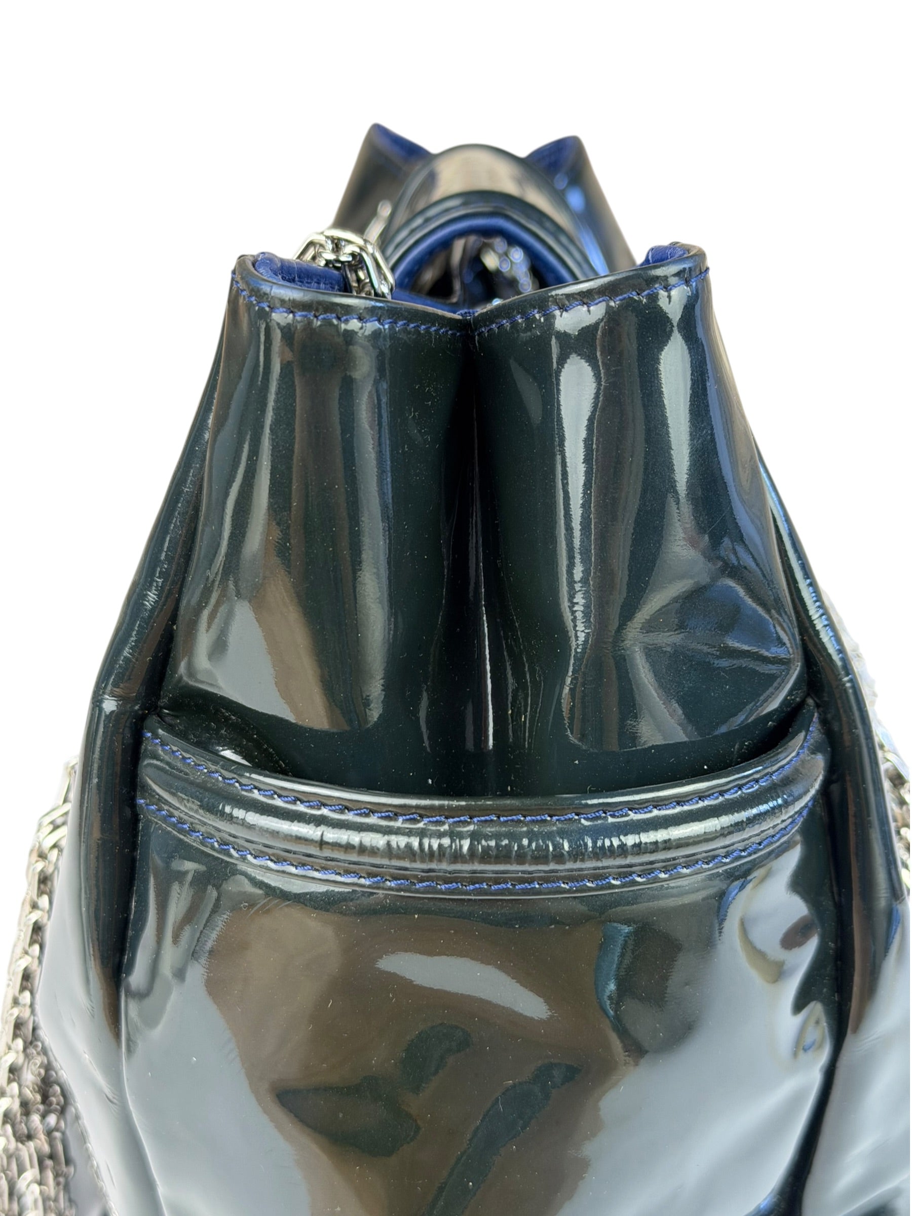 Chanel Green Patent Lambskin Reissue Venetian Mademoiselle Chain Flap Bag 2008