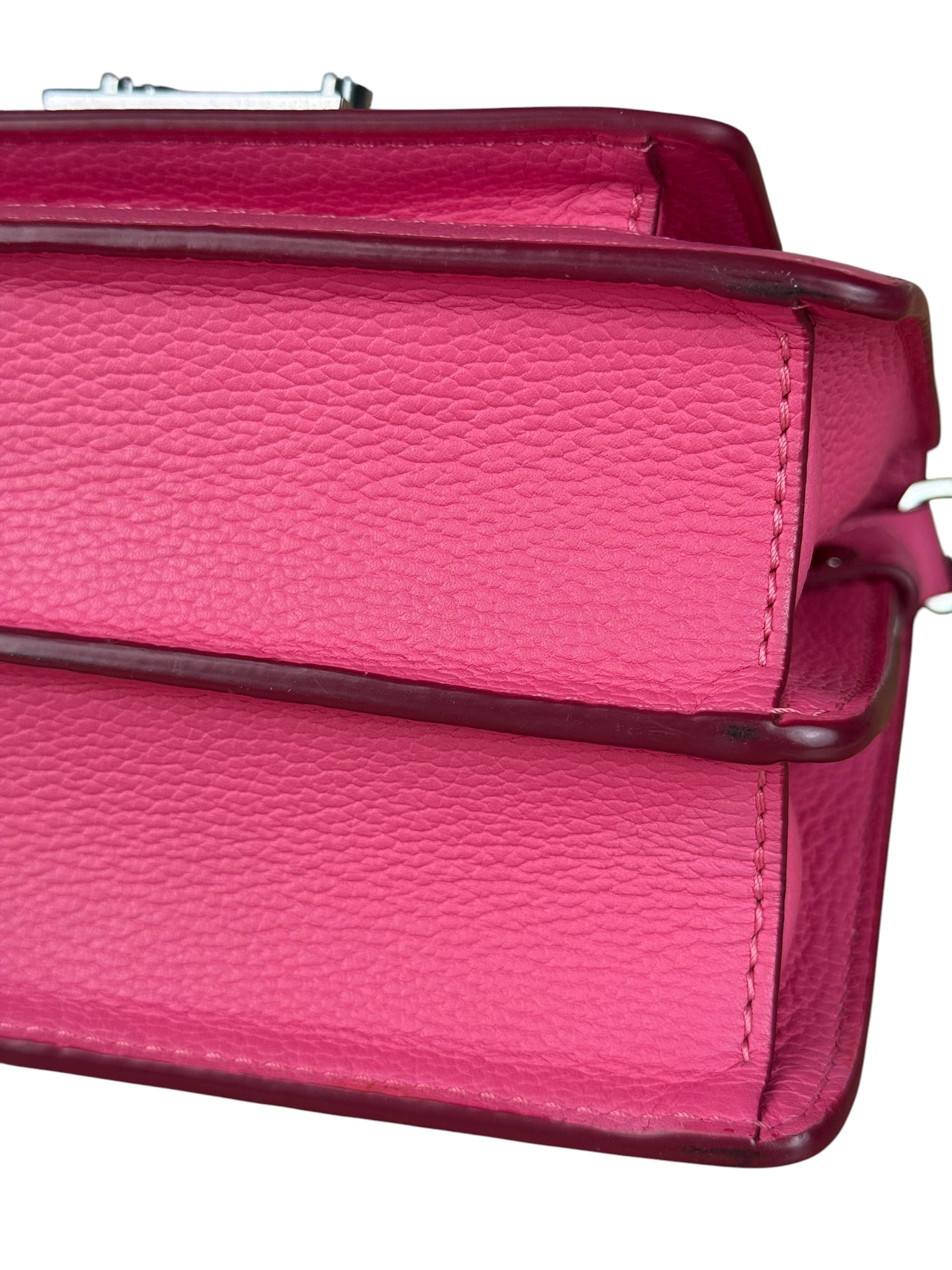MCM Pink Leather Millie S Crossbody Bag