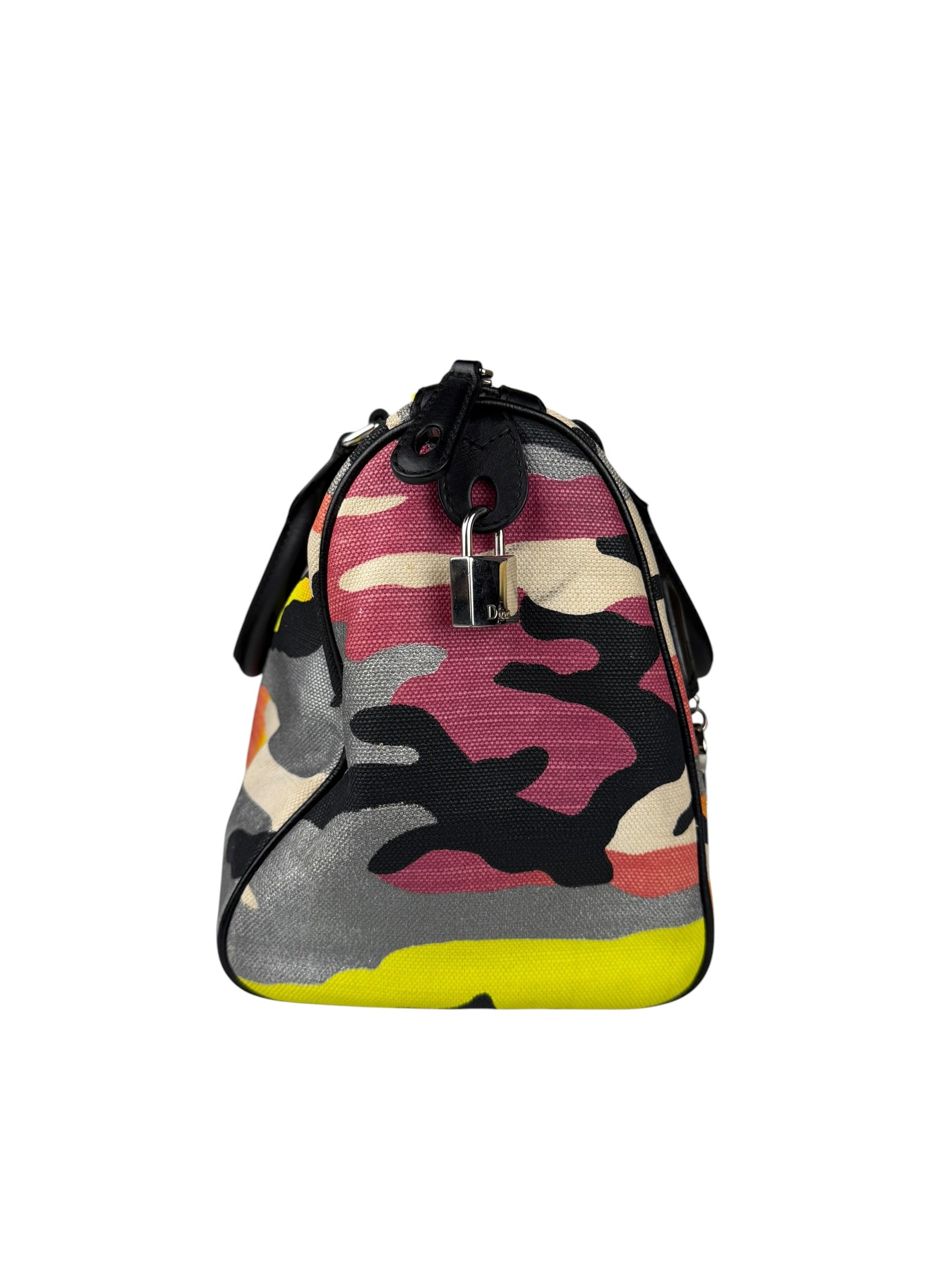 Christian Dior x Anselm Reyle Camouflage Boston Bag