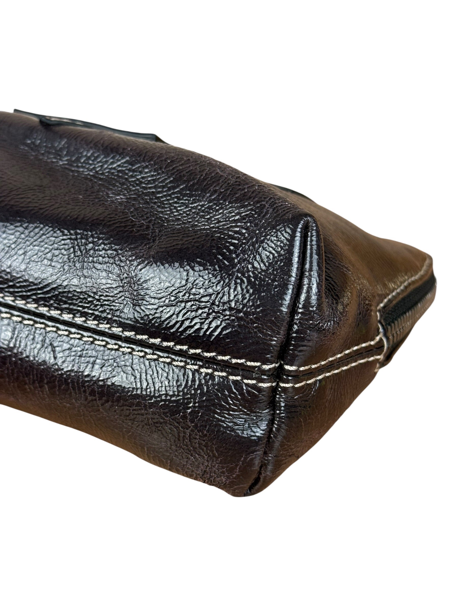 Loewe Patent Leather Cosmetic Pouch/Clutch