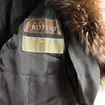 Vintage Rotiny Brown/White Saga Fox Fur Coat
