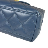 Chanel Blue Quilted Calfskin Nano Kelly Shopper Two-Way Bag 2023