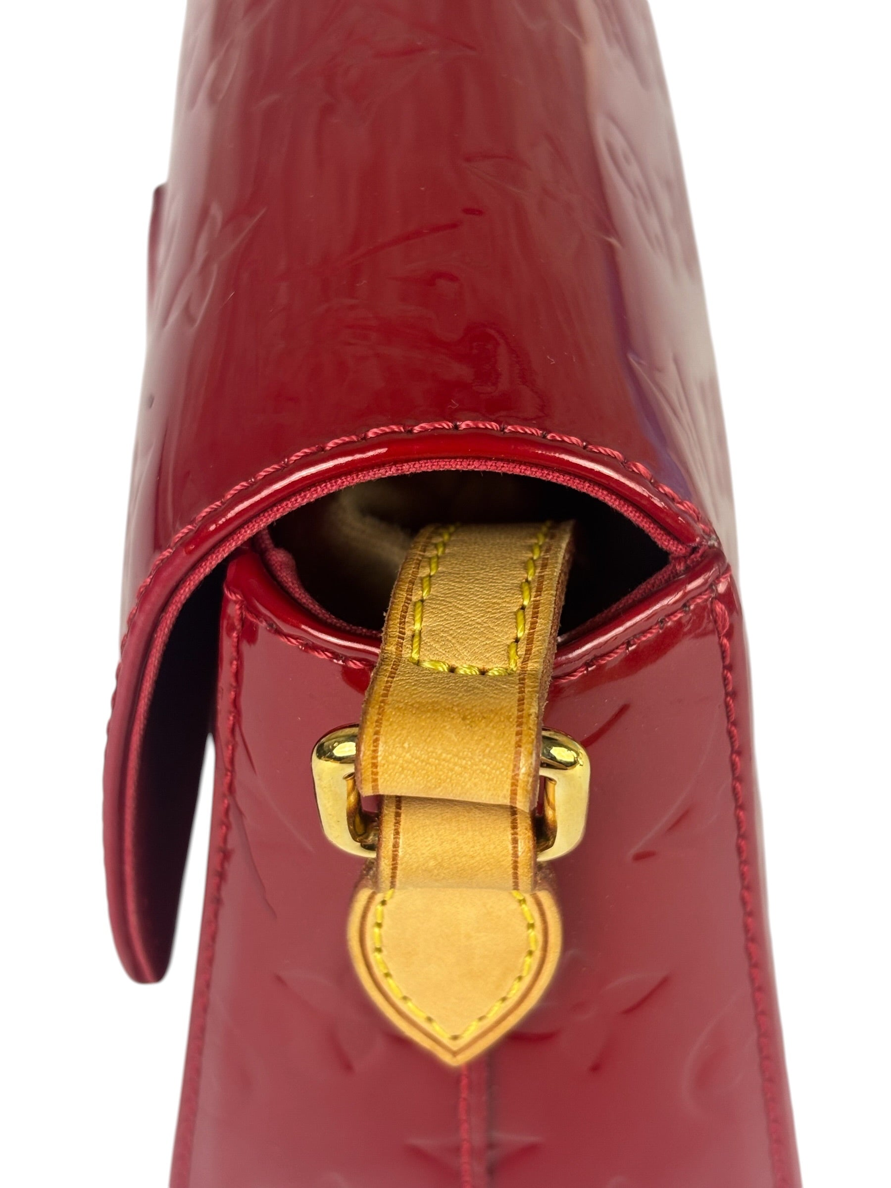 Louis Vuitton Monogram Red Vernis Bellflower Crossbody