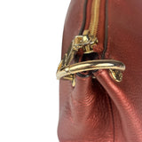 Coach Metallic Currant Leather Charley Crossbody