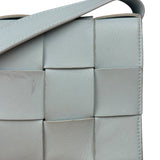 Bottega Veneta Intrecciato Leather Casette Crossbody Blue