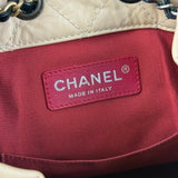 Chanel Beige Gabrielle Quilted Two-Tone Chain Backpack 2018
