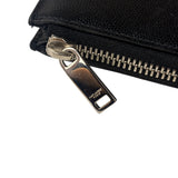 Yves Saint Laurent Black Pebbled Leather Pouch