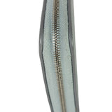 Celine Grey Leather Long Zip Around Wallet