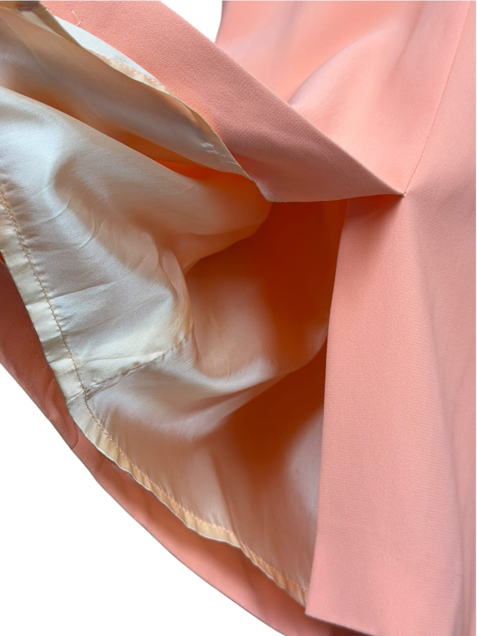 Fendi Salmon-Toned Pleated Vintage Skirt