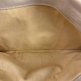 Chanel Cream Chevron Leather Outdoor Ligne Shoulder Bags  2005