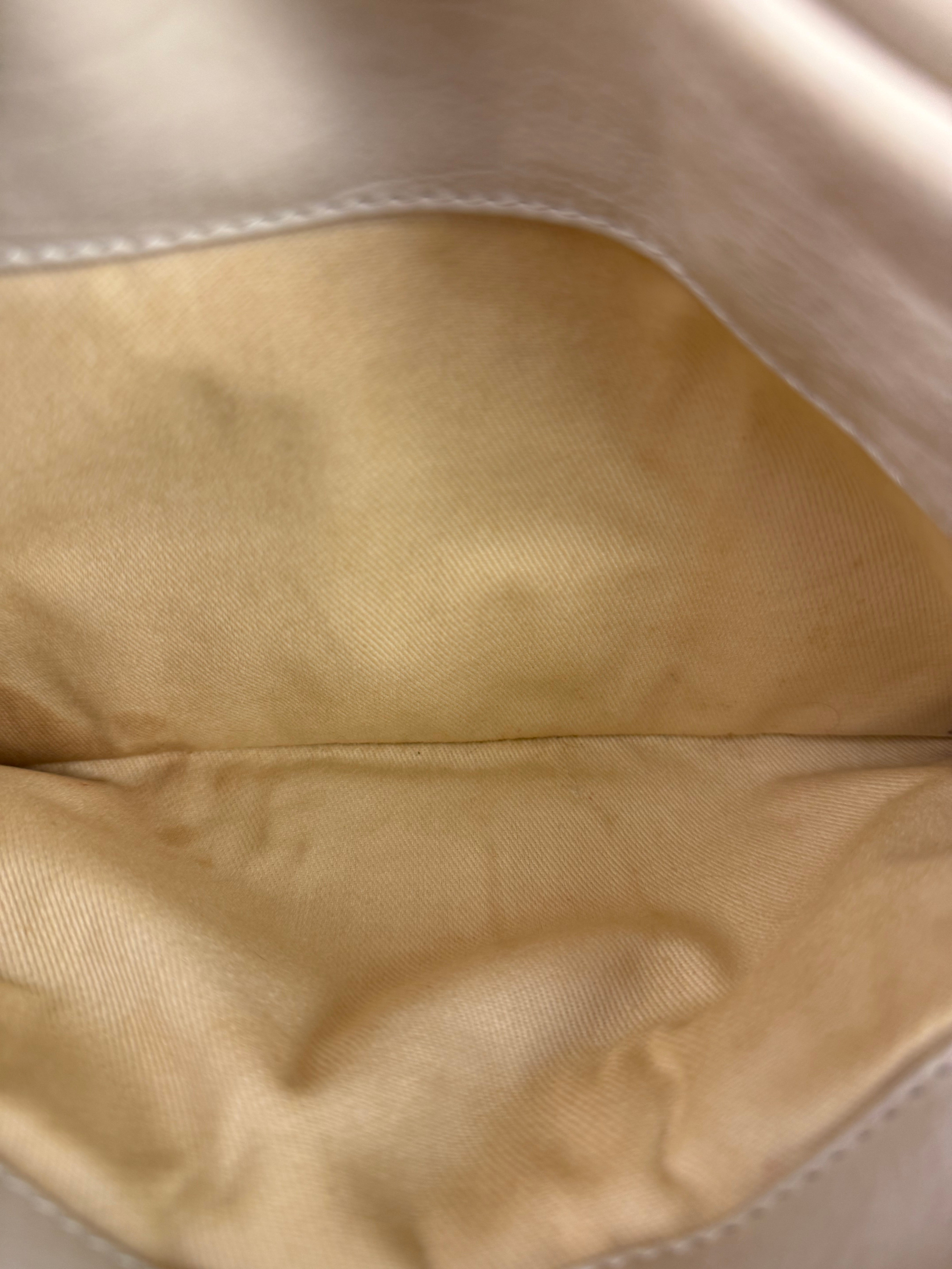 Chanel Cream Chevron Leather Outdoor Ligne Shoulder Bags  2005