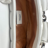 Gucci White Puffer Leather Horsebit Shoulder Bag