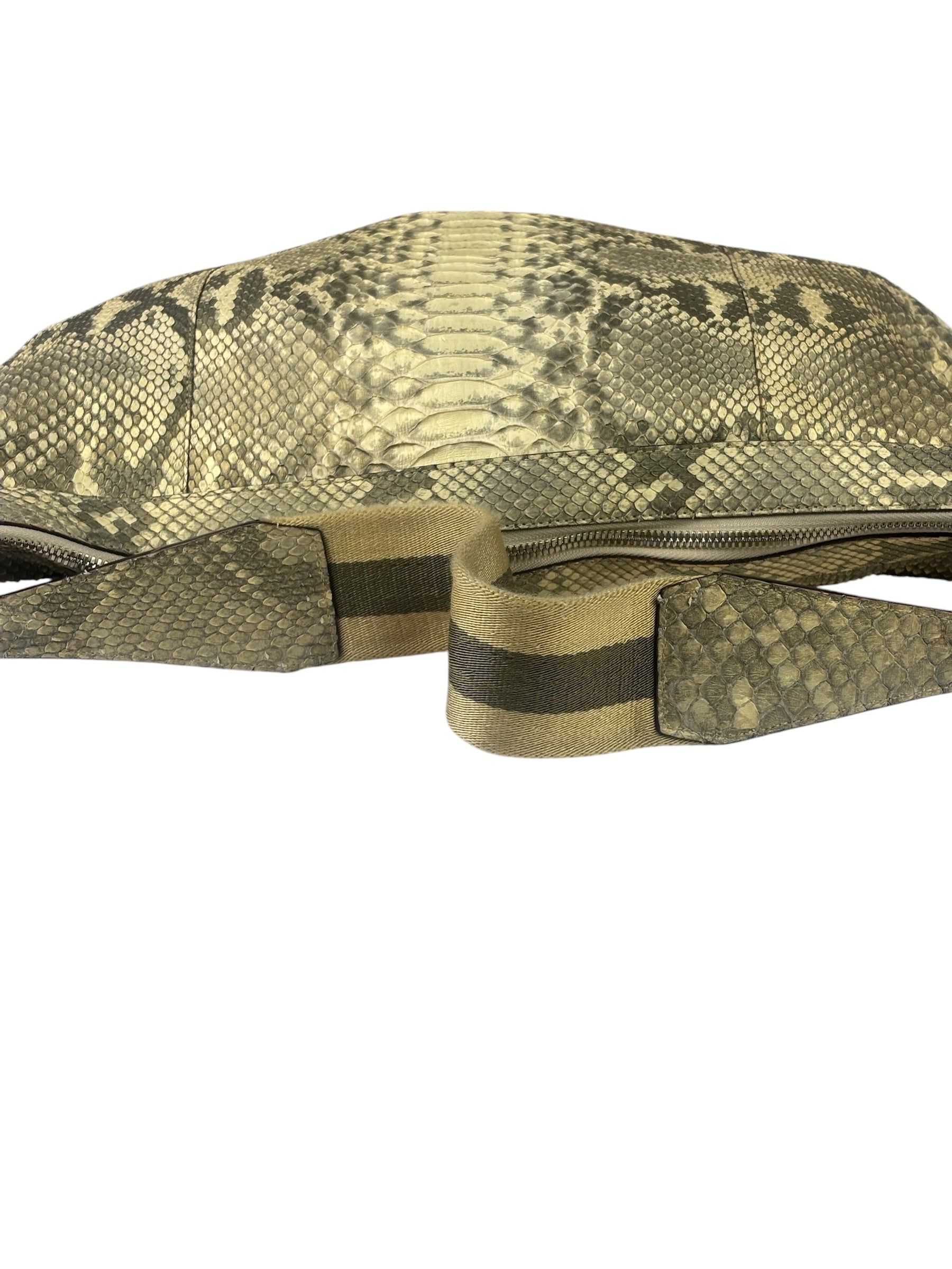 Gucci Light Sand Tones Python Hobo Bag