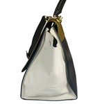 Celine Colorblock Leather/Suede Trapeze Two-Way Bag