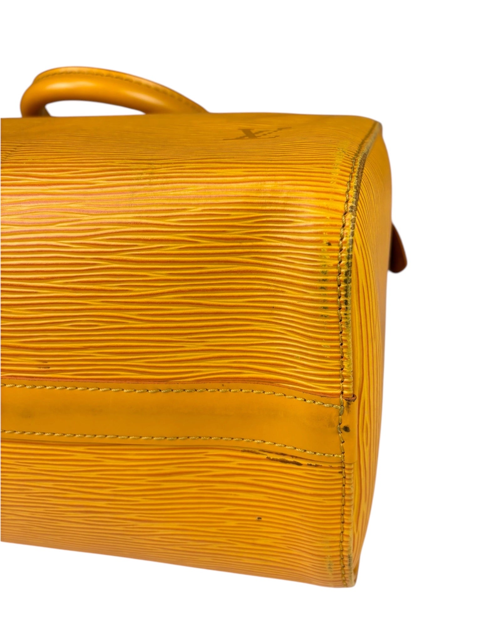 Louis Vuitton Yellow Epi Speedy 25