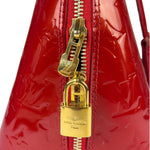 Louis Vuitton Red Vernis Alma MM Handbag