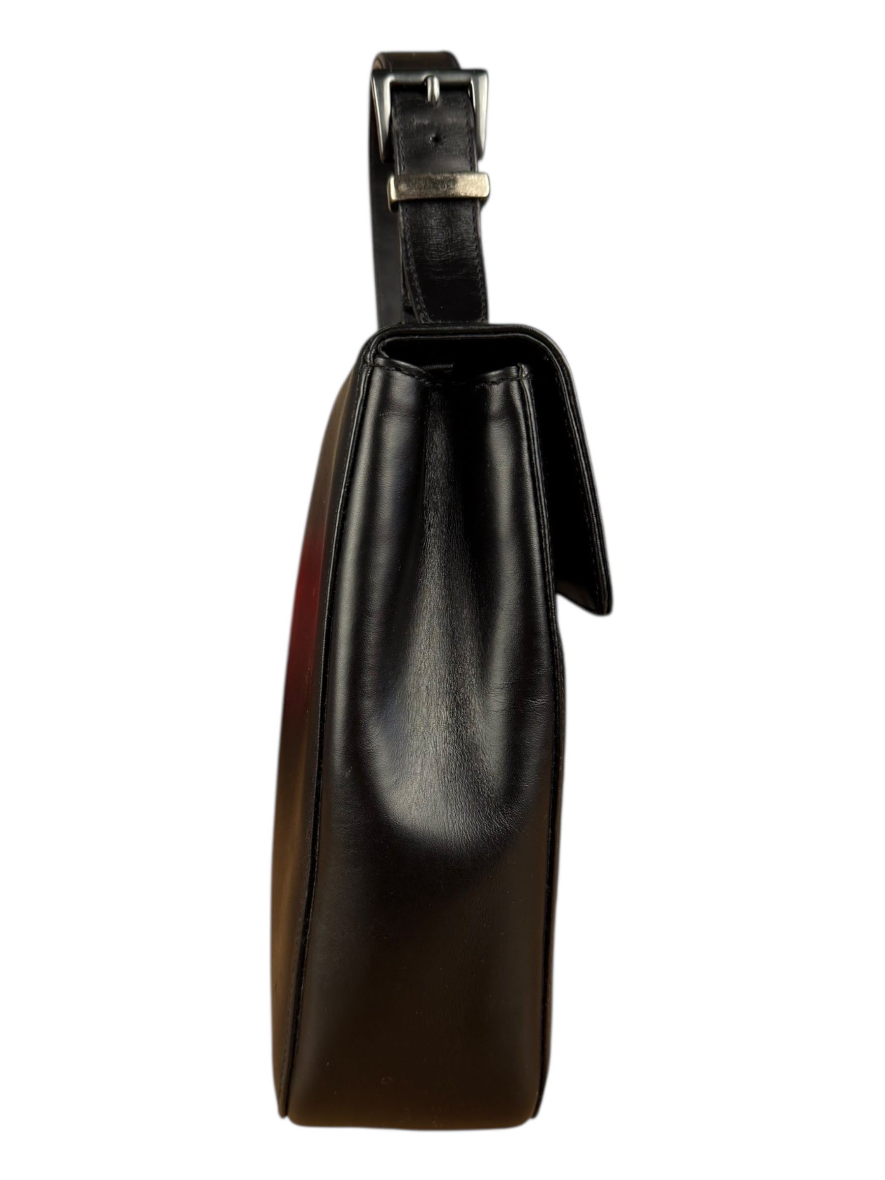 Prada Vintage Black Leather Top Handle Bag