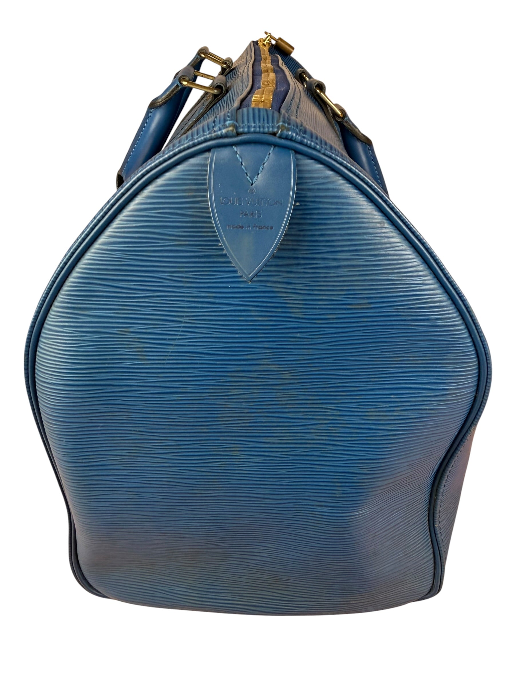 Louis Vuitton Vintage Blue Epi Leather Keepall