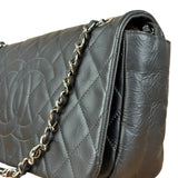 Chanel Black Leather Ultimate Stitch Single Flap Bag 2010