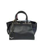 Fendi Black Leather 3 Jours Two-Way Bag