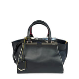 Fendi Black Leather 3 Jours Two-Way Bag