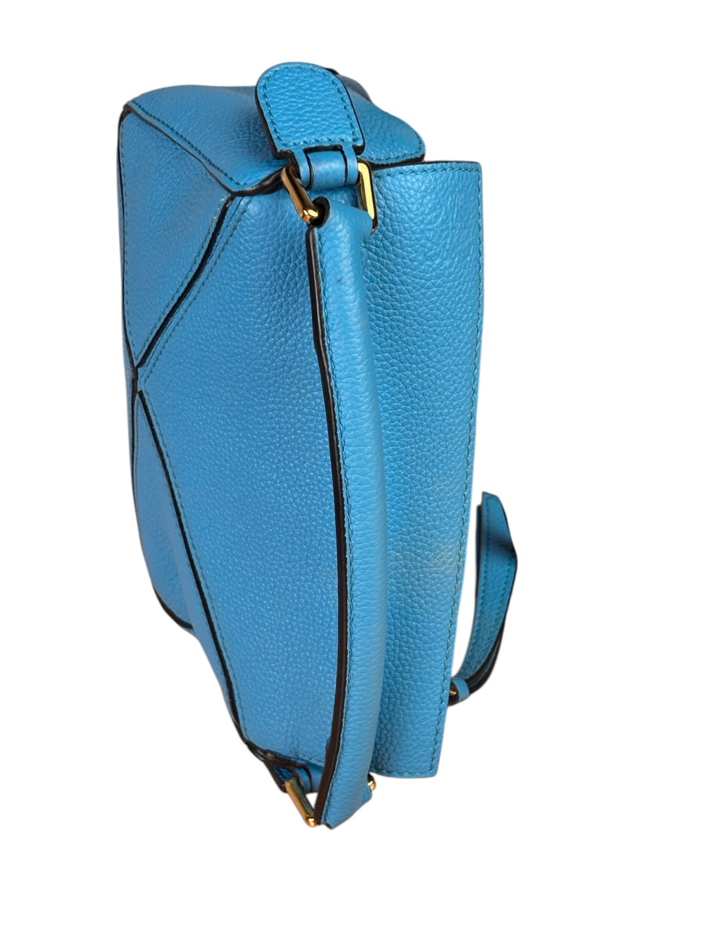 Loewe Blue Leather Puzzled Small Two-Way Bag