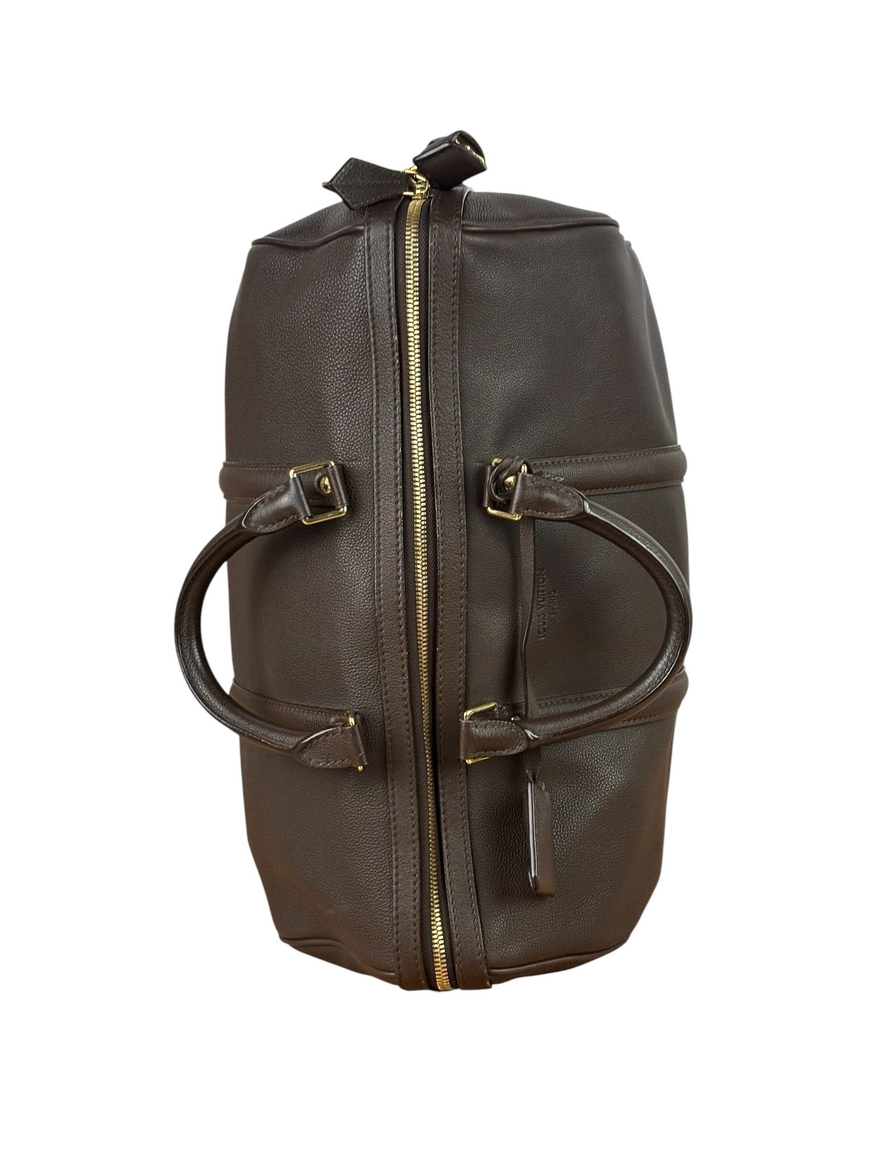 Louis Vuitton Chocolate Calfskin Sofia Coppola Duffel Bag